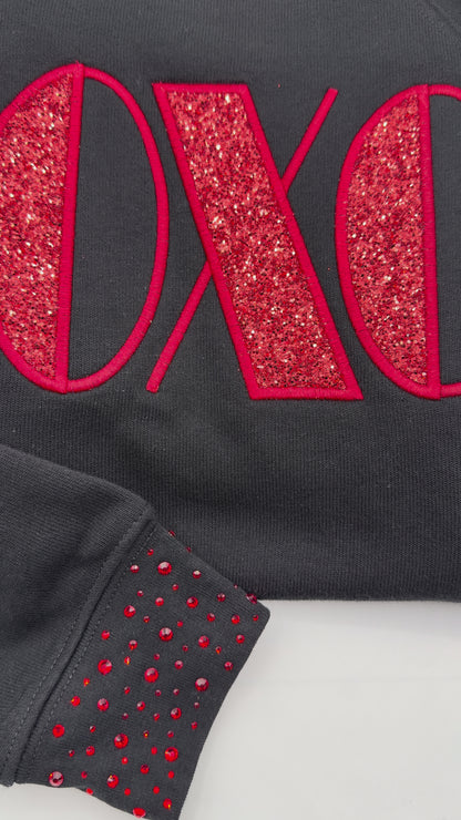 XOXO Appliqué Embroidery Design